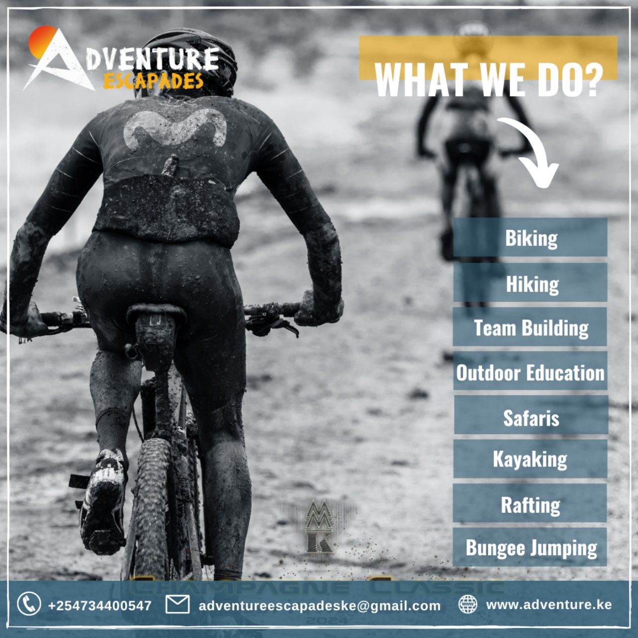 What we do — biking, hiking, safaris and more